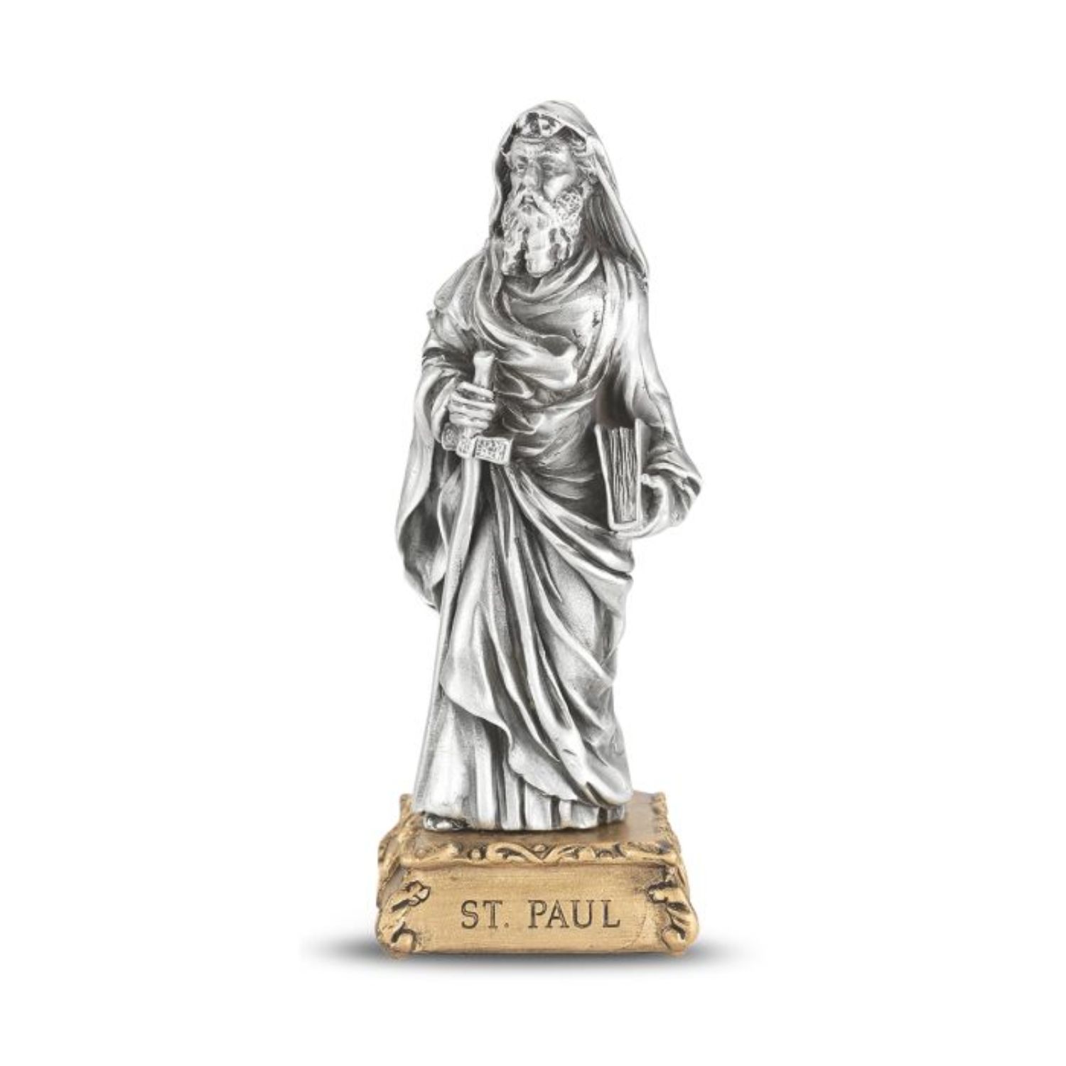Pewter Statue St. Paul, 4.5 Pewter Statue 4.5 Inch St. Paul 12-1799-512