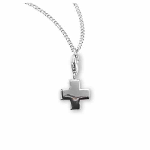 Sterling Silver Cross, 1/2 Sterling Silver Cross, 1/2", S191018