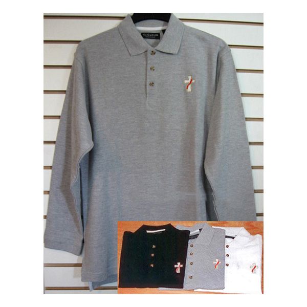 Beau Veste Men's Deacon Polo Shirt Long Sleeve-2XL