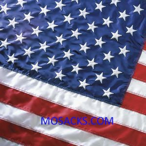Flags U.S. Printed Perma Nylon 4 ft x 6 ft -46211000-PH with pole hem