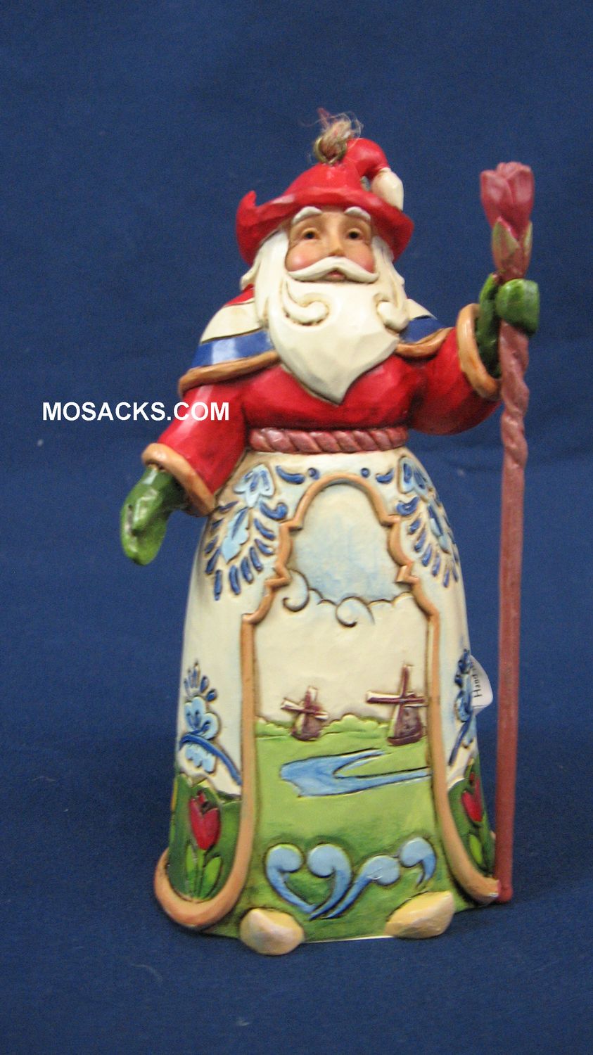 Jim Shore Heartwood Creek 5" Dutch Santa Hanging Ornament  258-4034400
