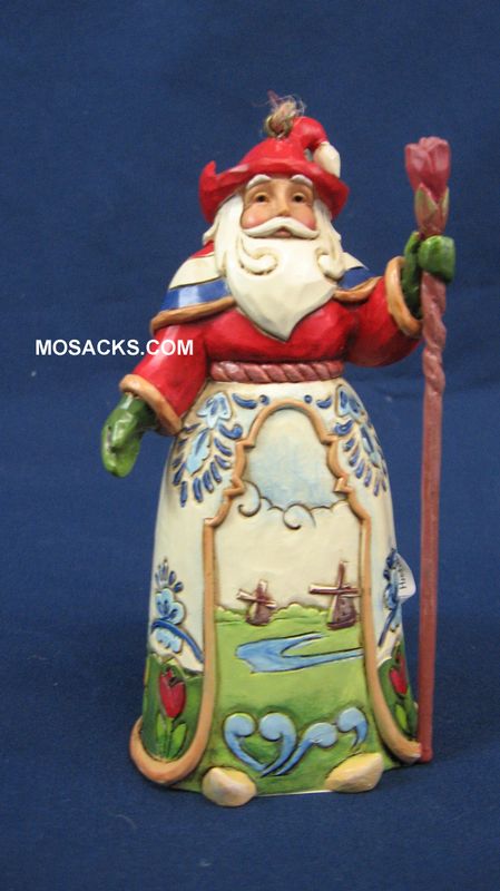 Jim Shore Heartwood Creek 5" Dutch Santa Hanging Ornament  258-4034400