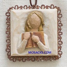 Willow Tree Love of Learning Metal-edged Ornament 26201