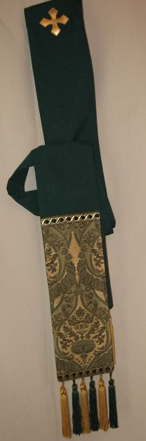 Hunter Green Deacon Stole