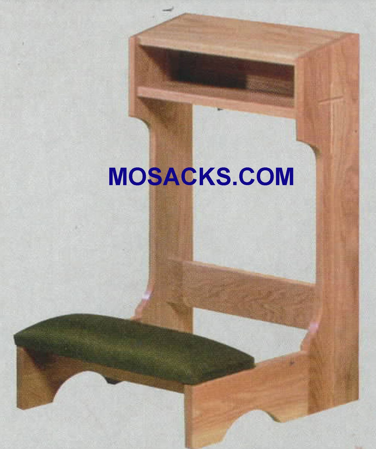 Prie Dieu kneeler w/ padded kneeler 36" w x 21' d 32" H 40-2536
