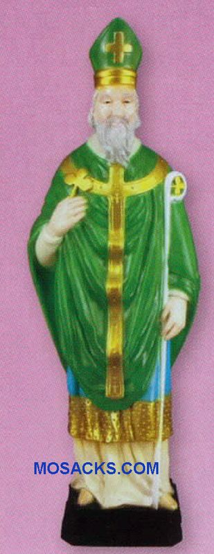 Religious Outdoor Statue of St. Patrick 24 Inch PVC Garden Statue-SA2424C