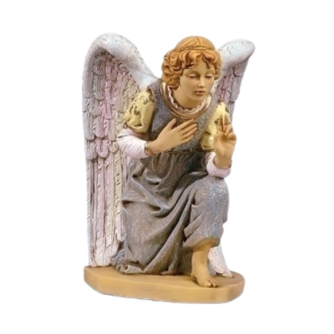 Fontanini 27" Masterpiece Nativity Collection Kneeling Angel Blue Gown 53128  FREE SHIPPING