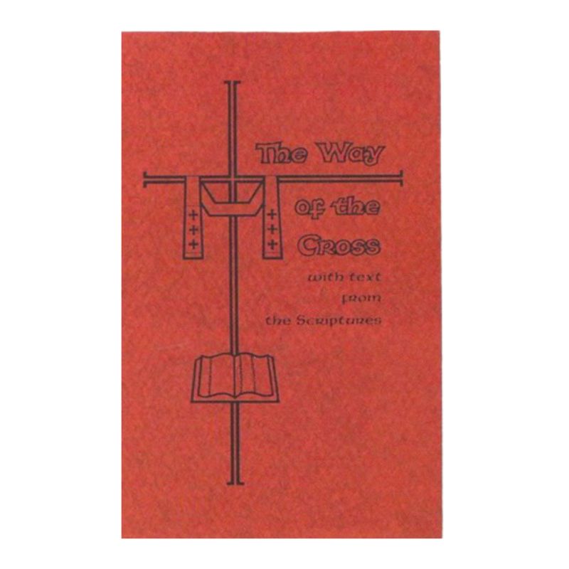 The Way Of The Cross With Text from the Scriptures Large Print Booklet of Barton Cotton 103-BS2051