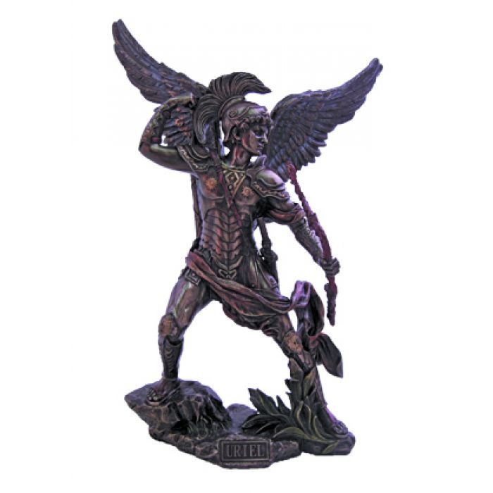 St.Uriel the Archangel Veronese Bronze Statue 13 1/4", SR-74699