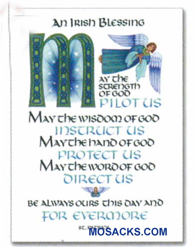May The God Of Wisdom And Infinite Love Look Down On You Note Card -WCA5183  An Irish Blessing Note…