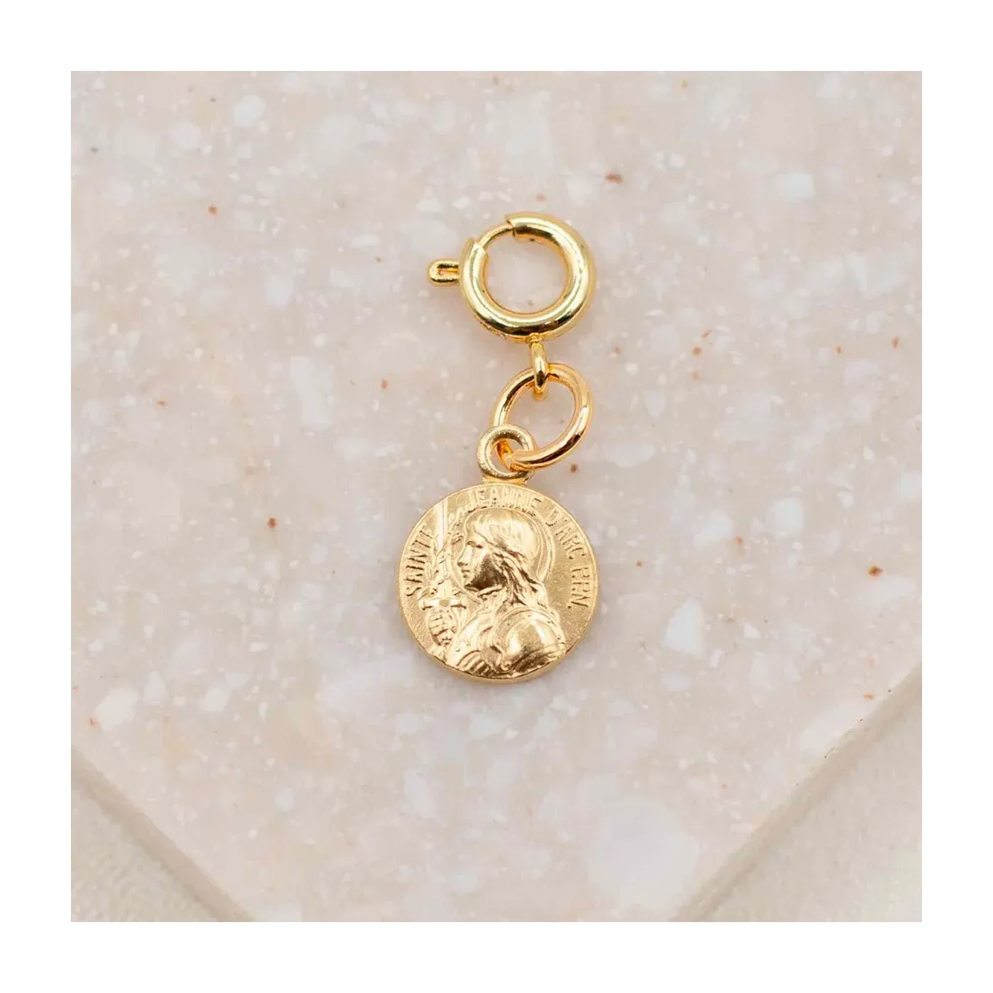 MSMH St. Joan of Arc Charm, Gold (46037GD)