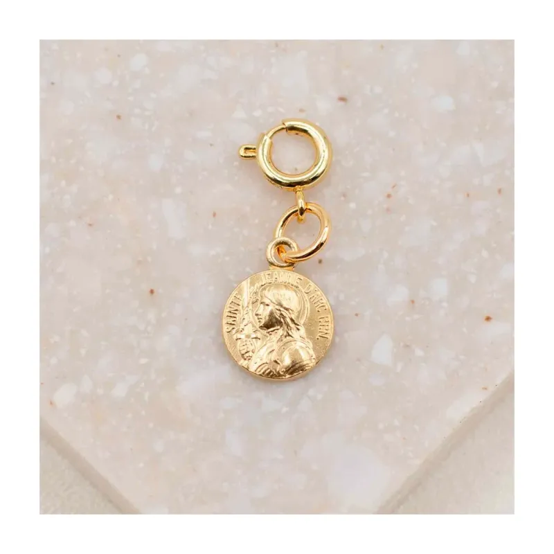 MSMH St. Joan of Arc Charm, Gold (46037GD)