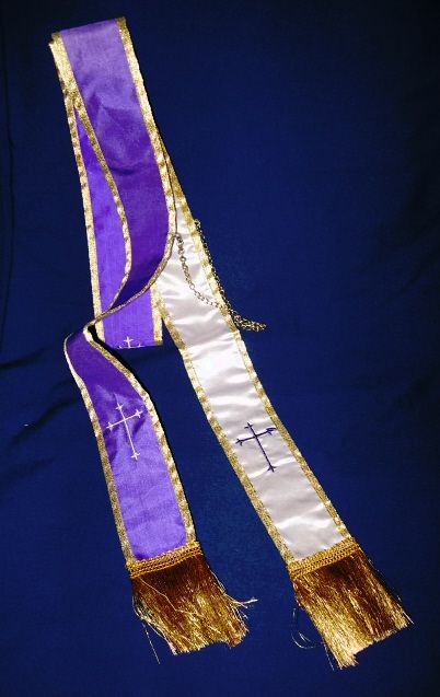 Reversible Confessional/Sacramental Stole, 60"x 2"