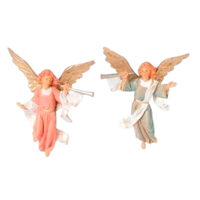 Fontanini 5" Heirloom Nativity Trumpeting Angels Set 51503