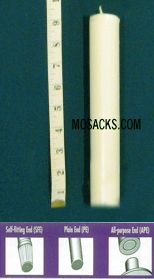 Long-Burning 100% Beeswax Altar Candle Long 8's PE, 11/16" x 9 1/4"