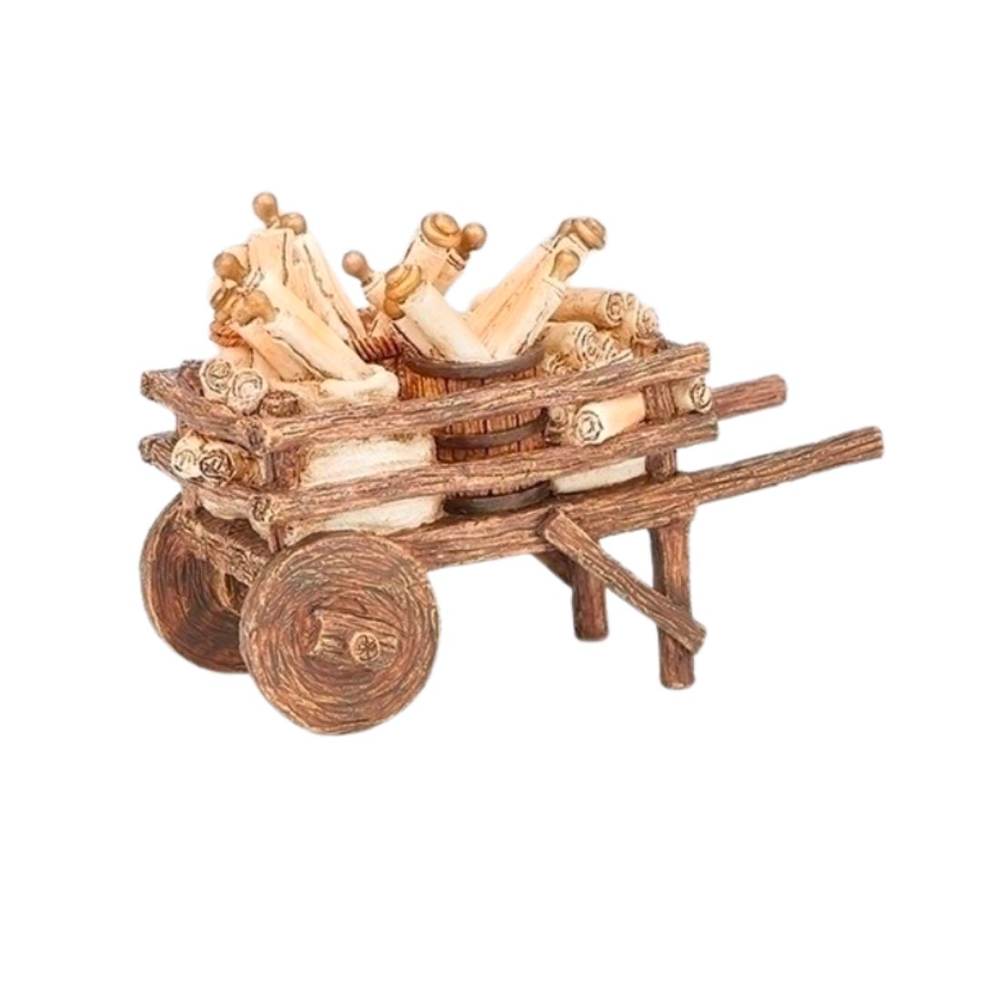 Fontanini 5" Heirloom Nativity Scroll Cart-55618