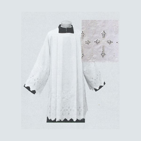 Beau Veste Tailored Surplice with Embroidered Cross design -1899 Washable Surplice FREE SHIPPING