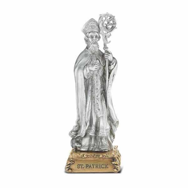 Pewter Statue 4.5 Inch St. Patrick 12-1799-640