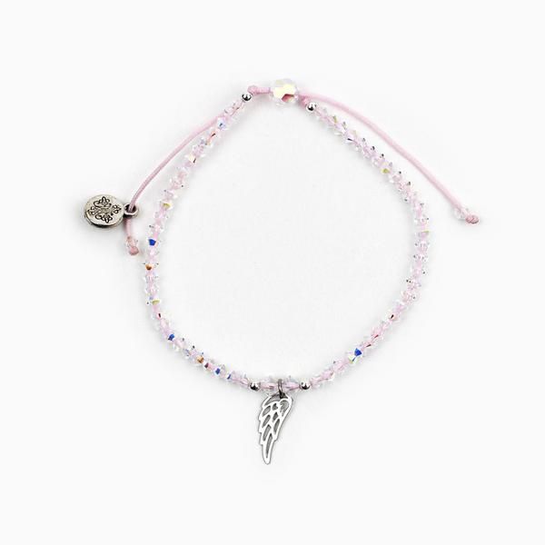 My Saint My Hero Angelic Light Love Aurora Borealis Silver Bracelet16041AB