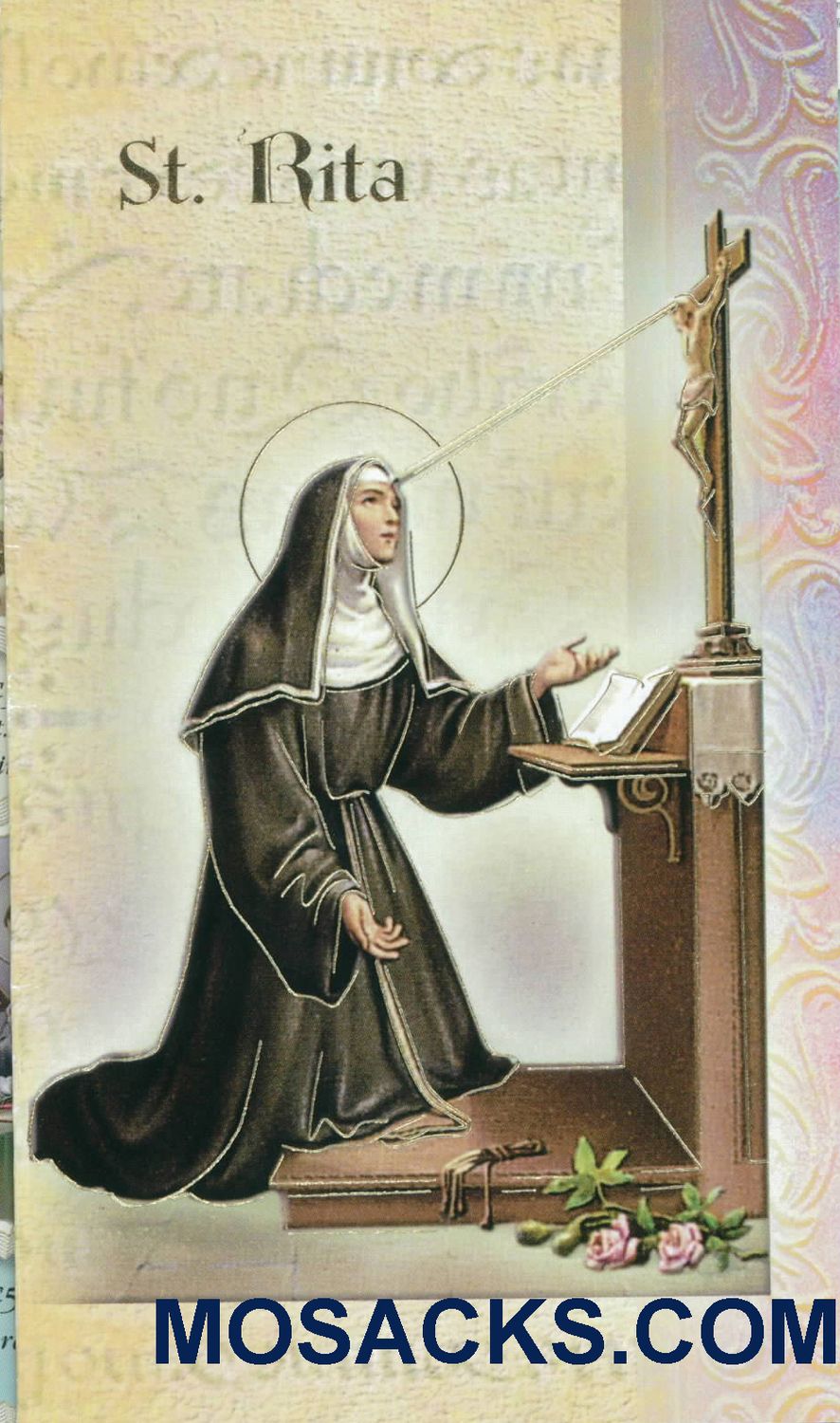 St. Rita Laminated Bi-fold Holy,F5-532