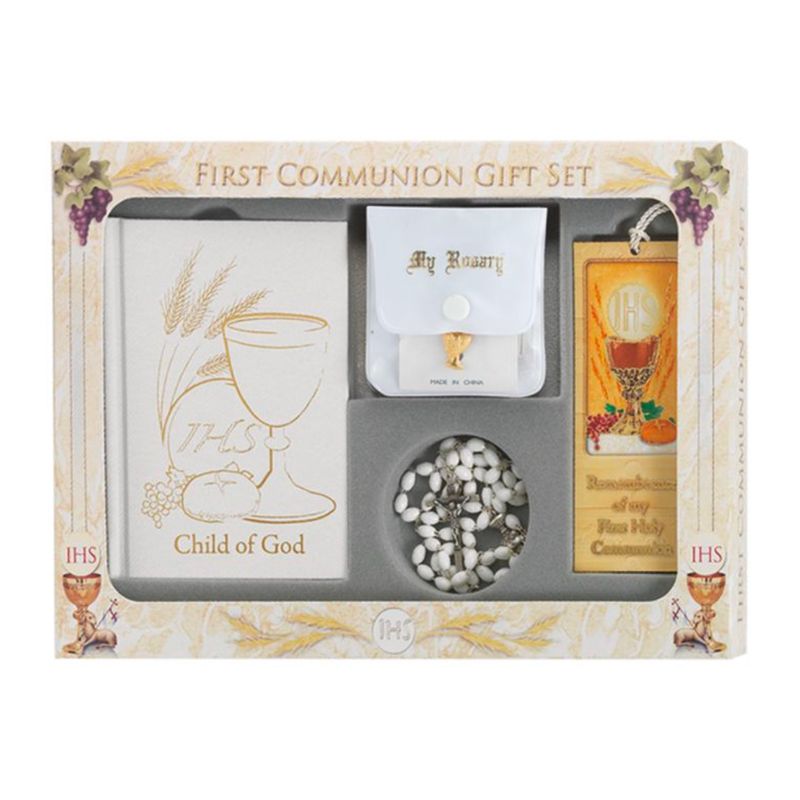 First Communion 6 Piece Deluxe Gift Set Child Of God Girl-5280