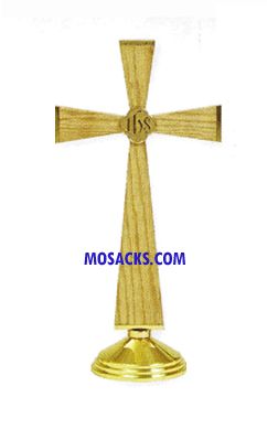 K751 Oak & Brass Altar Cross K Brand K751 Oak & Brass Altar Cross