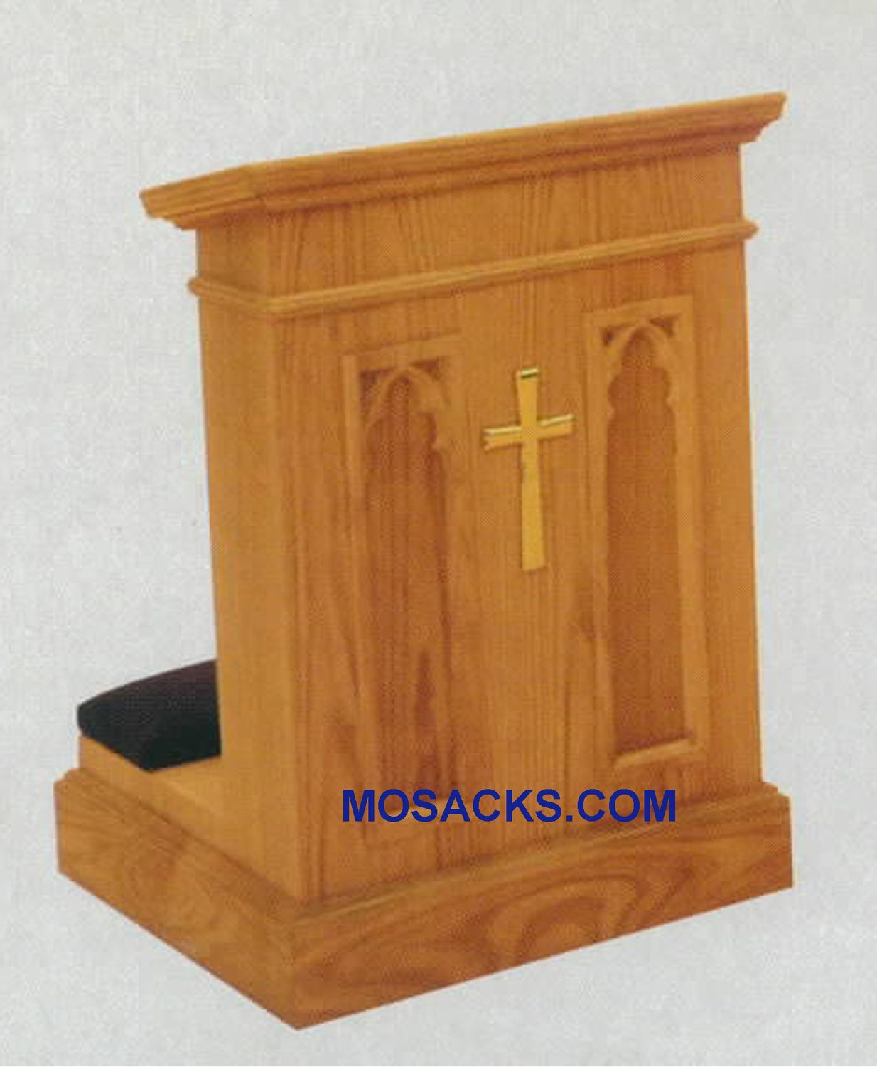 Prie Dieu Kneeler w/shelf 23"w x 23"d, 34"h 40-1210 W Brand Church Furniture at Mosack‚Äôs