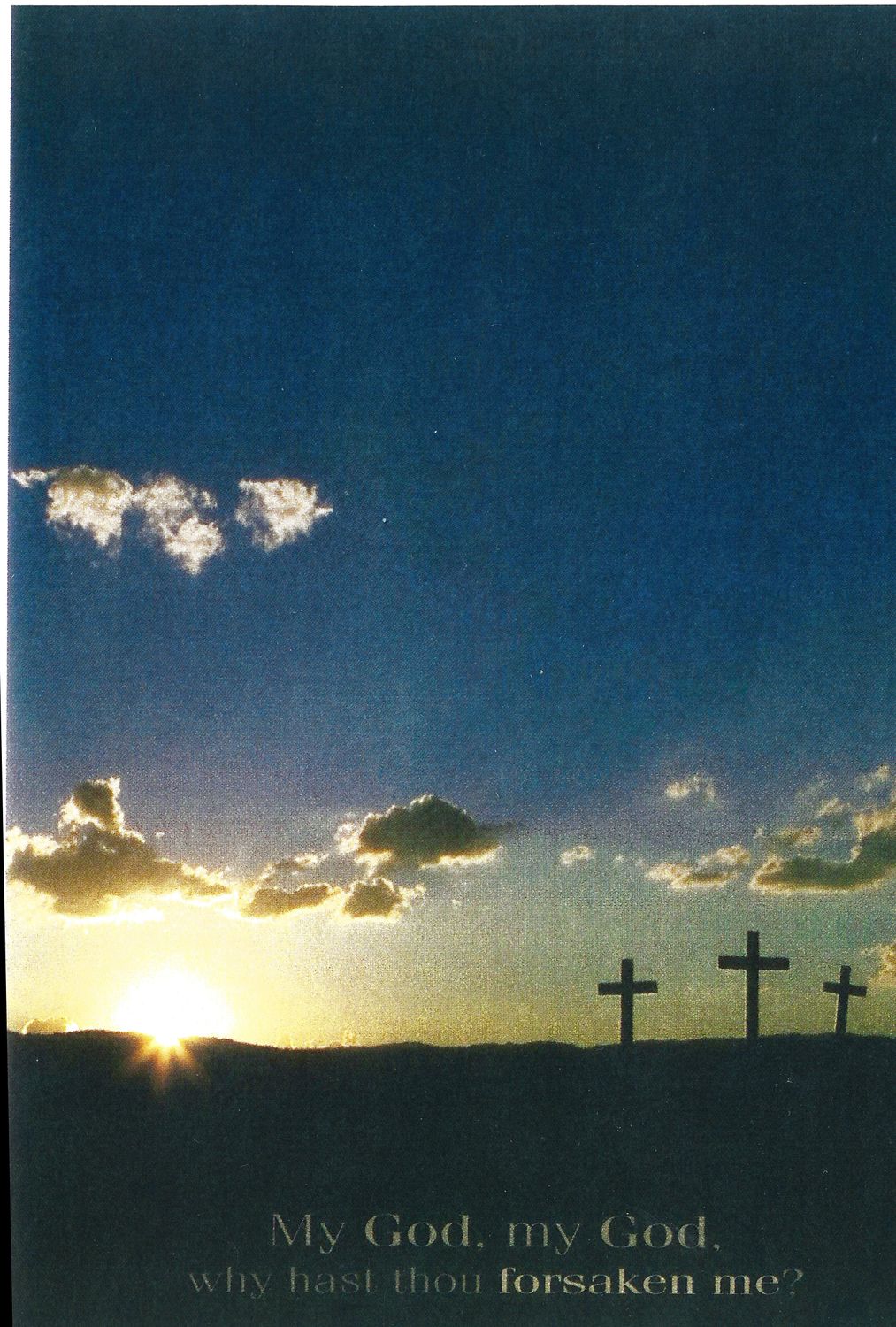 Bulletin Covers Lent My God My God-A4184