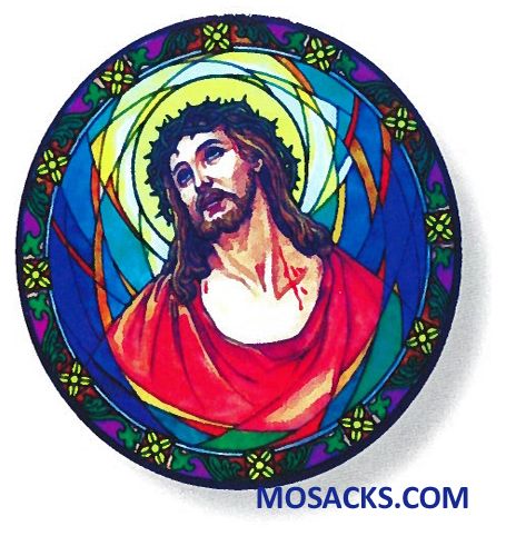 Stained Glass Suncatcher Window Decal Ecce Homo 356-EC