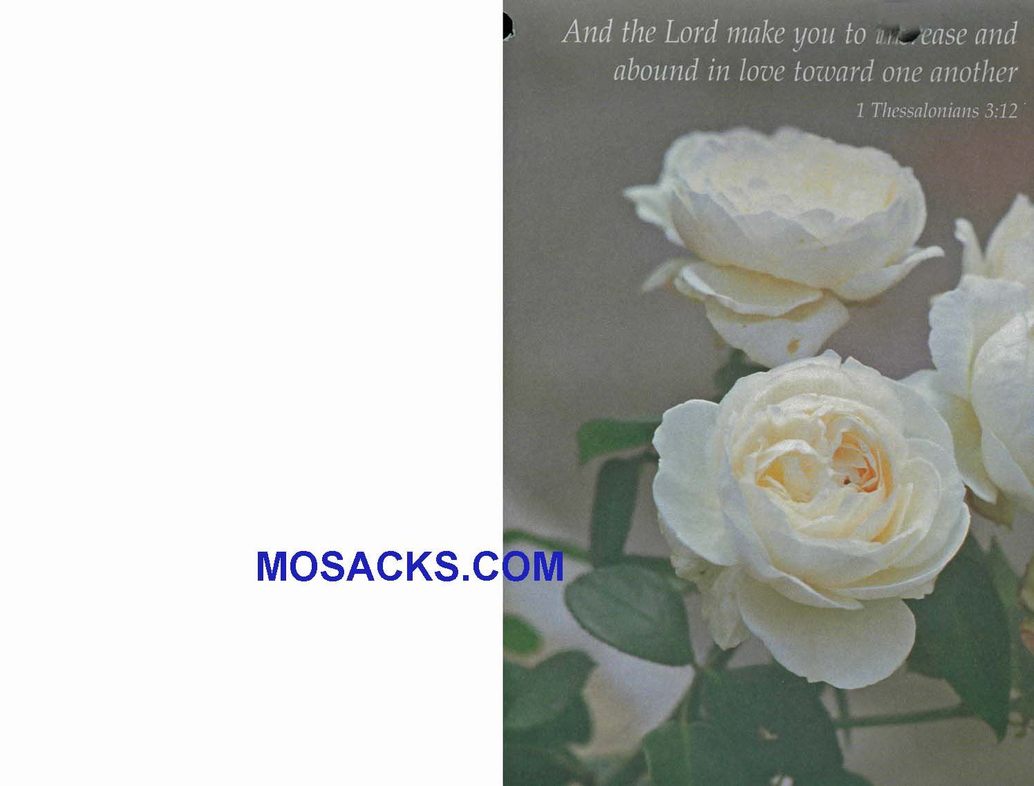 Marriage Bulletin Covers Increase And Abound In Love 100 Pack-A5739, Wedding Cover