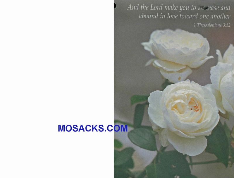 Marriage Bulletin Covers Increase And Abound In Love 100 Pack-A5739, Wedding Cover