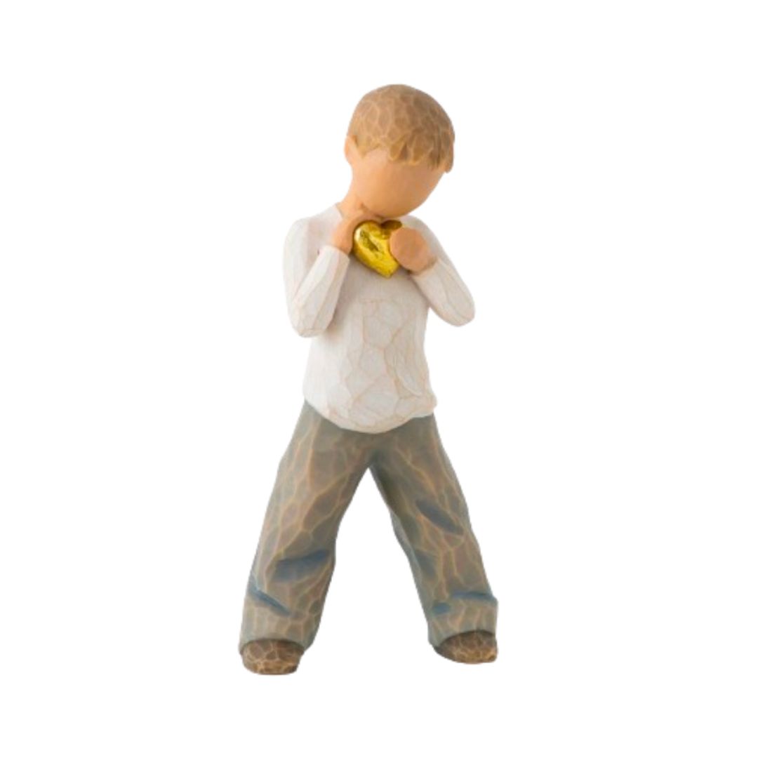 Willow Tree Figurine Heart of Gold You will always have my heart 5.5"H 26142