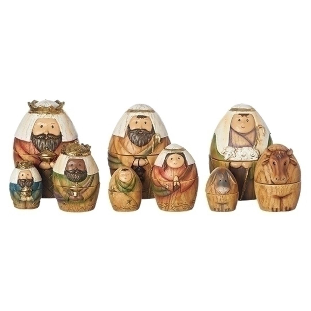 9-pc Nesting Doll Nativity Set 5.75" - 3172004500