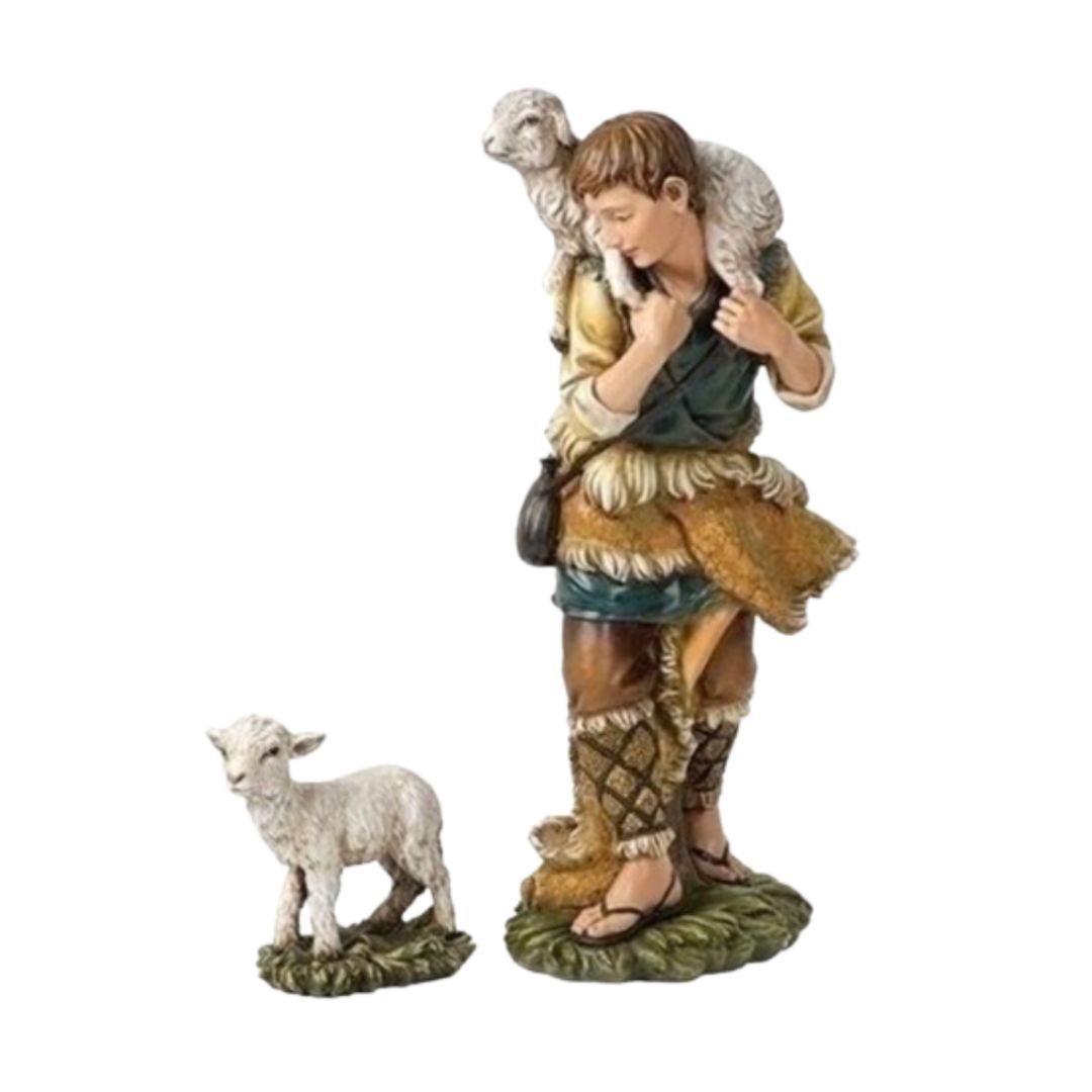 Joseph's Studio 27" Full Color Nativities Gabriel & Lamb 2-Pc. Set #36192   FREE SHIPPING