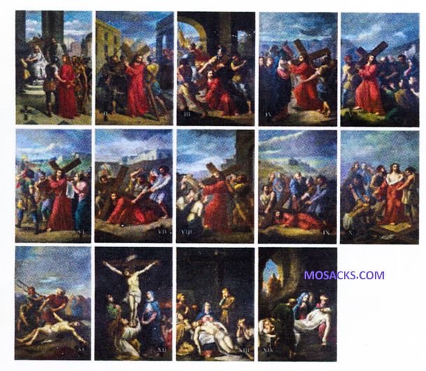 Bertucci Stations Of The Cross 6x9"  Plates
