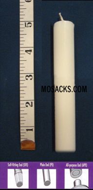 Long-Burning 51% Beeswax Altar Candle Short 12's PE, 25/32" x 5"