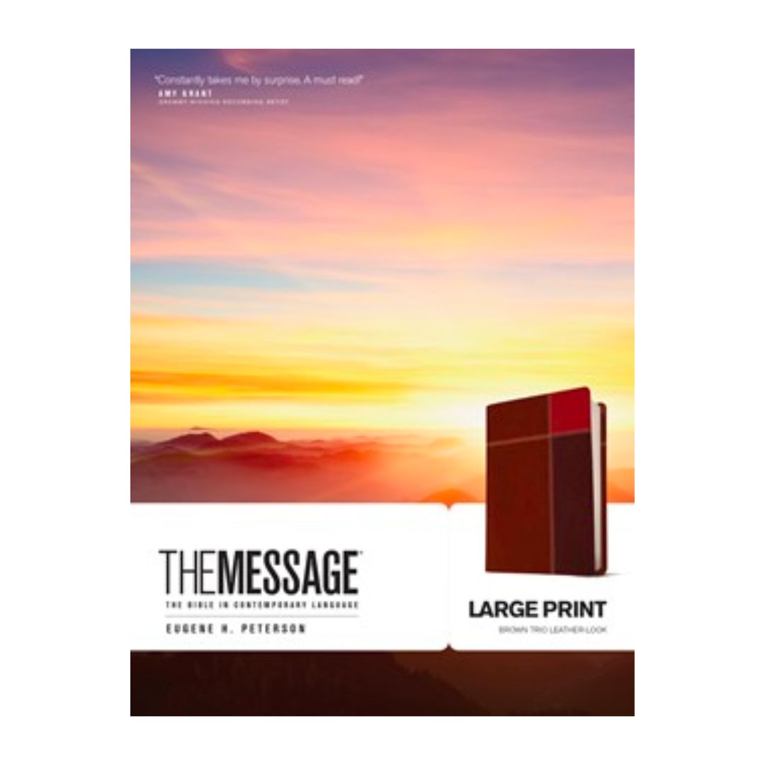 The Message Bible: Large Print (Brown/LeatherLike) The Message Bible: Large Print (Brown/LeatherLike) - 9781612914879