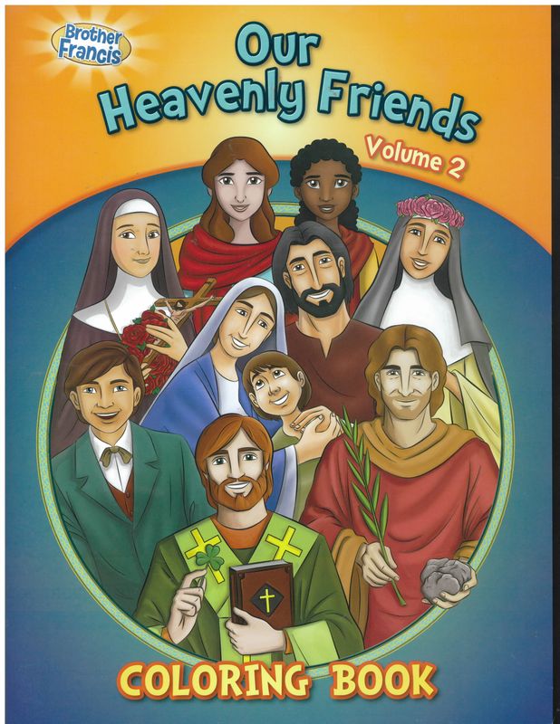 Our Heavenly Friends Volume 2 Coloring Book about the Saints -CSB-HF2