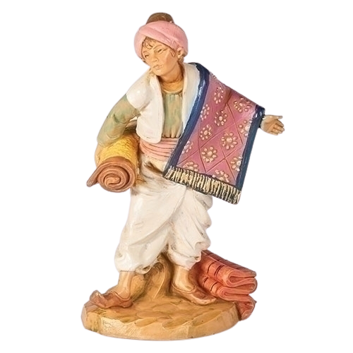 Fontanini 5" Heirloom Nativity Thomas, Rug Merchant 75110 is a reintroduction with new color palette
