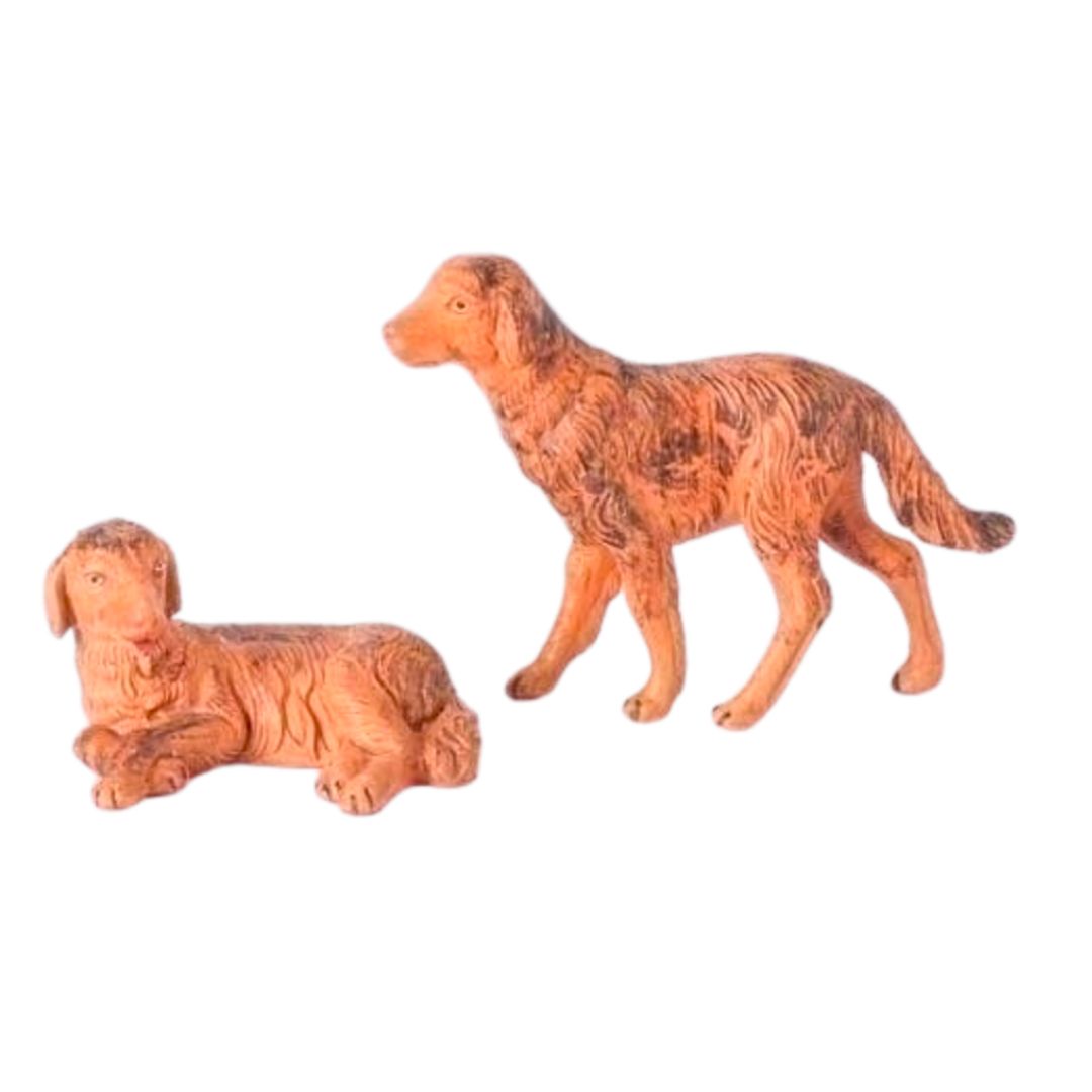 Fontanini 5 Inch Dogs 2 Pc. Set 54028.