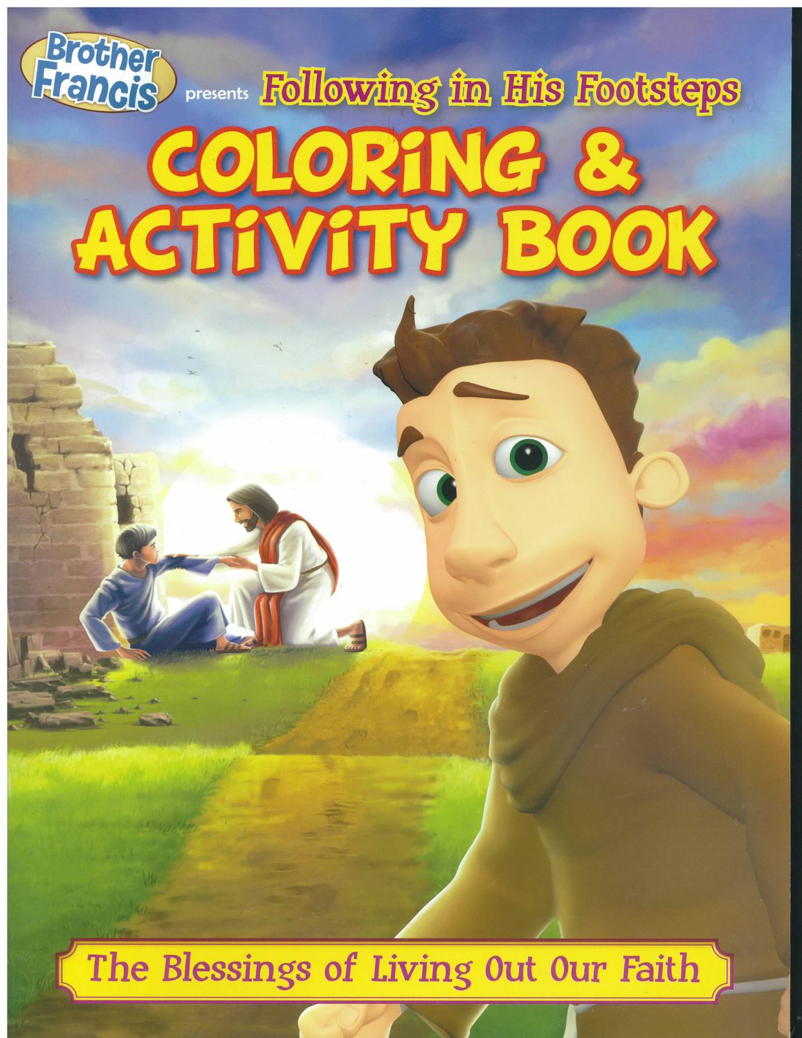 Following in His Footsteps Coloring Book-BF09-CB Following in His Footsteps Coloring Book and Activity Book-BF09-CB