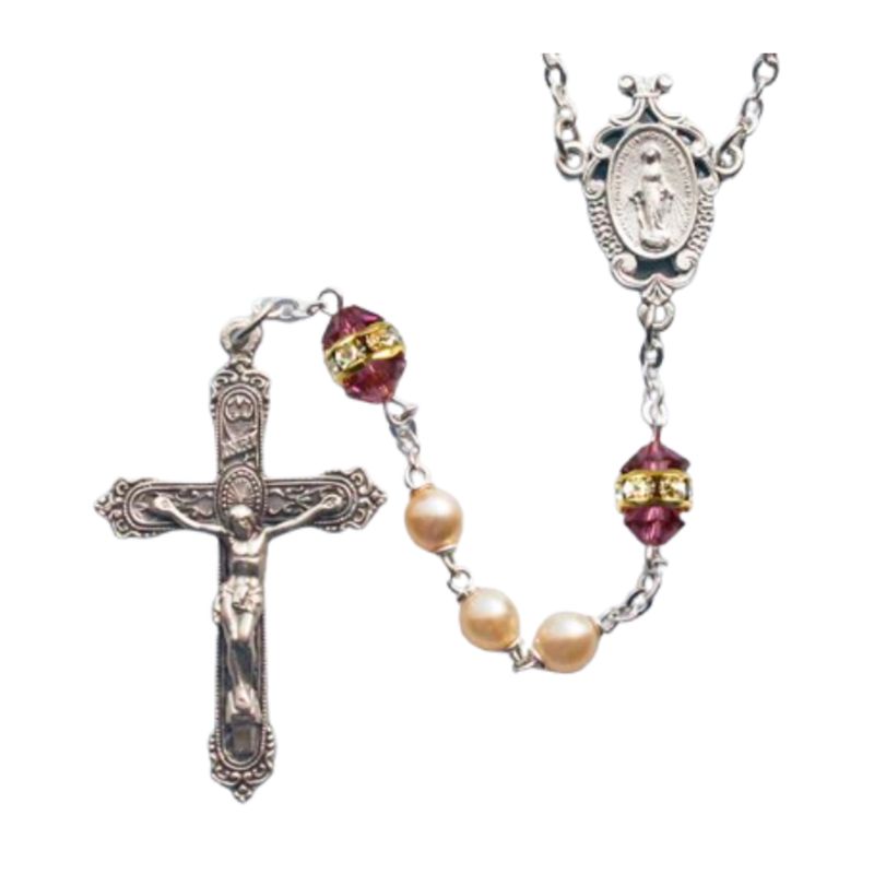 Birthstone Rosary Amethyst February Birthstone Rosary Amethyst-41298AM