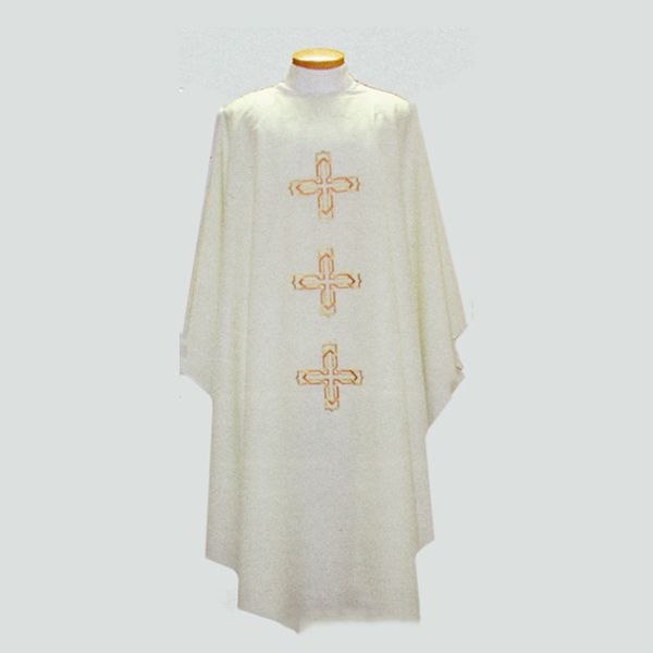 Beau Veste 3 Crosses Chasuble  with front and back design-2021A