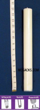 Long-Burning 51% Beeswax Altar Candle Special 2's PE, 1 1/8" x 15"