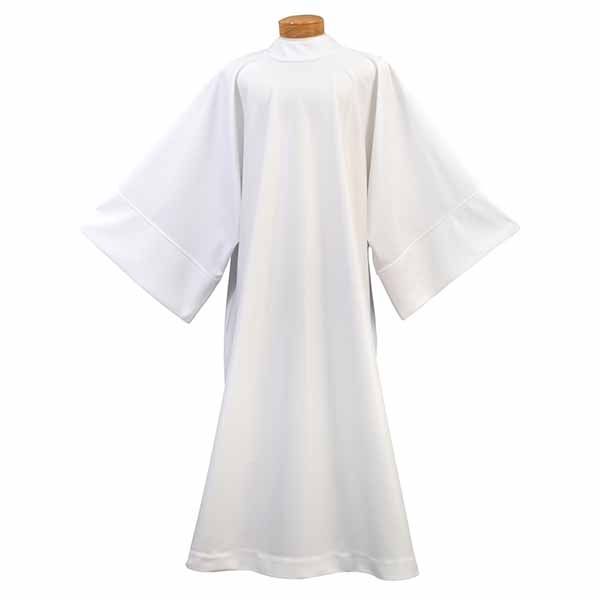 No Iron Beau Veste Concelebration White Scandia Poly Knit Alb without Hood - 113
