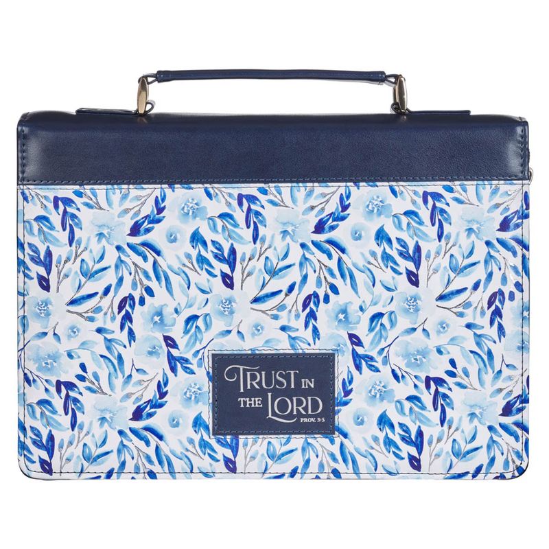 Trust in the Lord (Blue/Faux Leather) Bible Cover - 1220000327337
