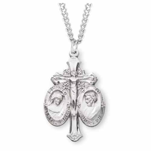 Sterling Silver Crucifix, 1-1/4", S146324