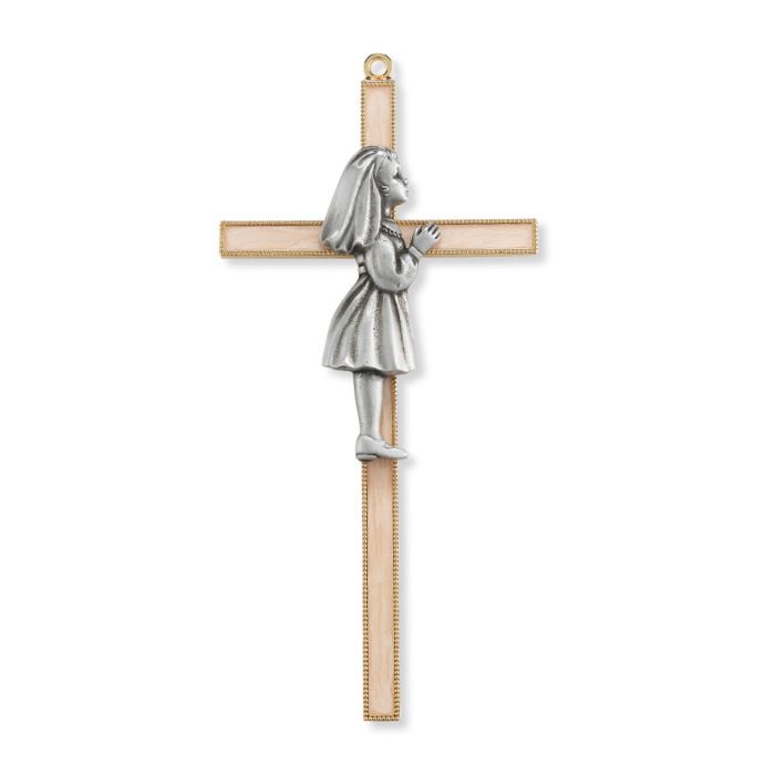 First Holy Communion Cross for Girl Communion Child Of God 7 Inch Cross Girl 12-82G-7G9
