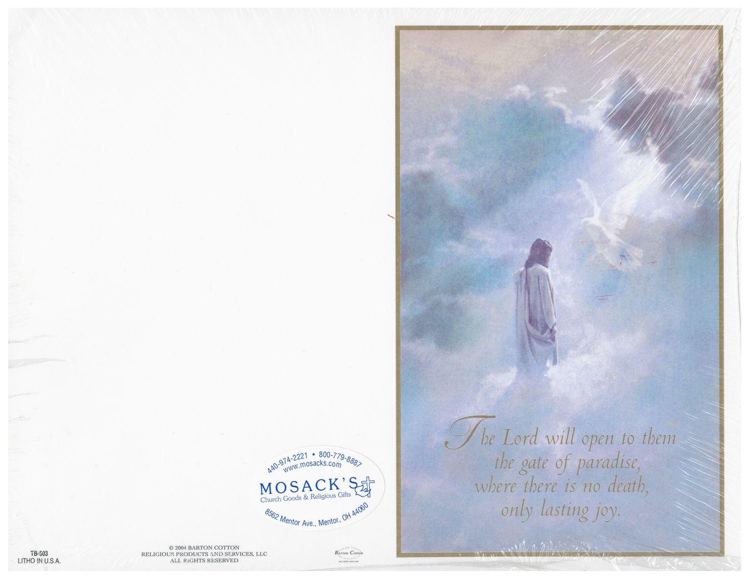 Bulletin Cover The Lord Will Open To Them 103-TB503