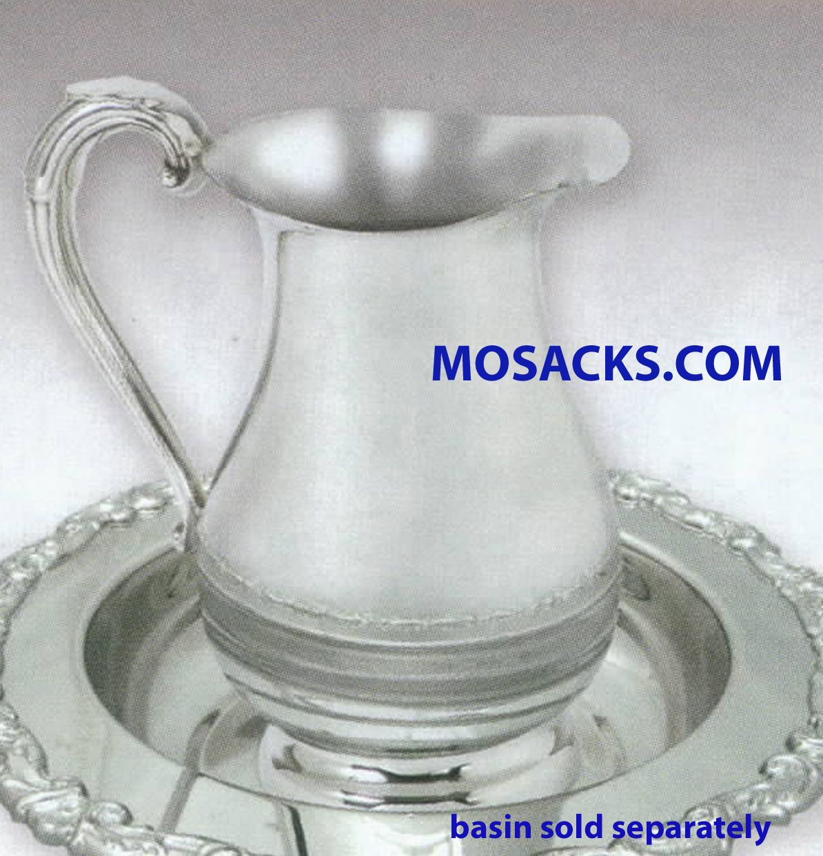 FREE SHIPPING KBrand 8.5 Inch Bright Pewter Ewer -K76, Baptismal Pitcher
